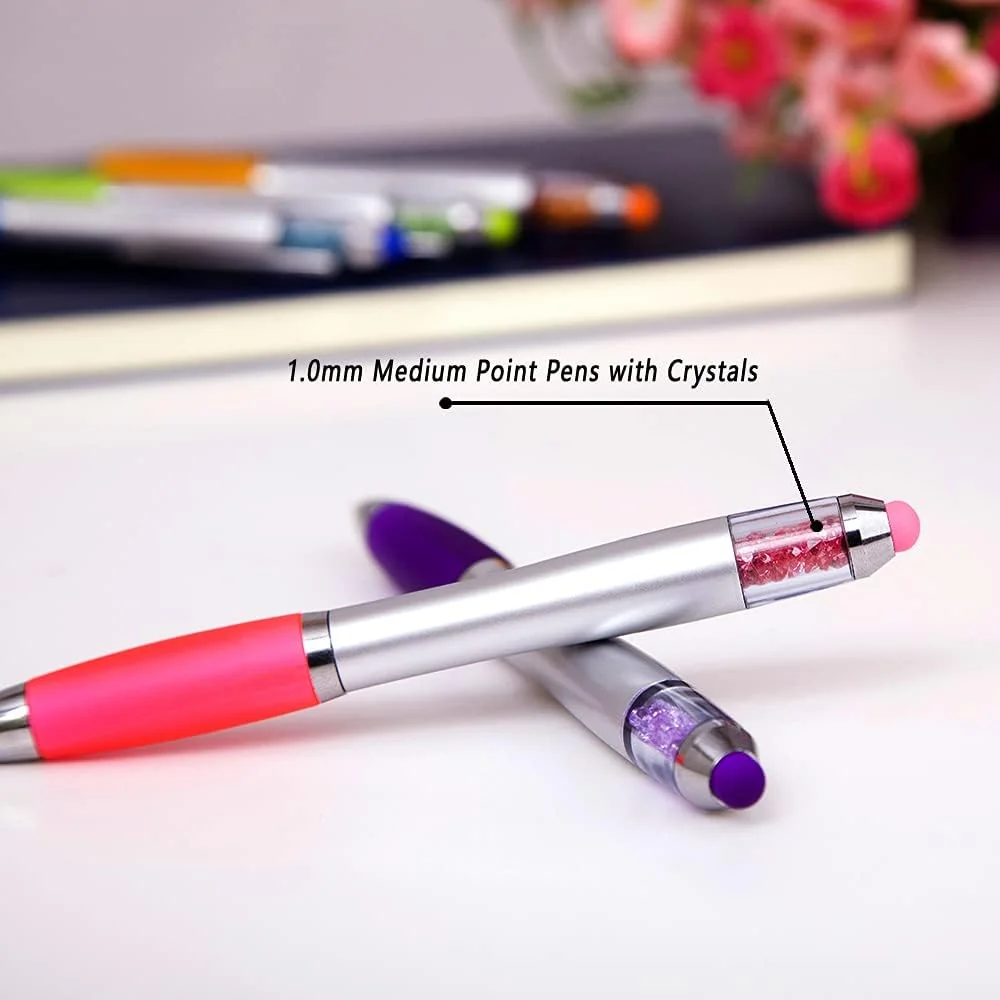 Linbsunne Stylus Pens 2-in-1 Ballpoint Pen 1.0mm Medium Point