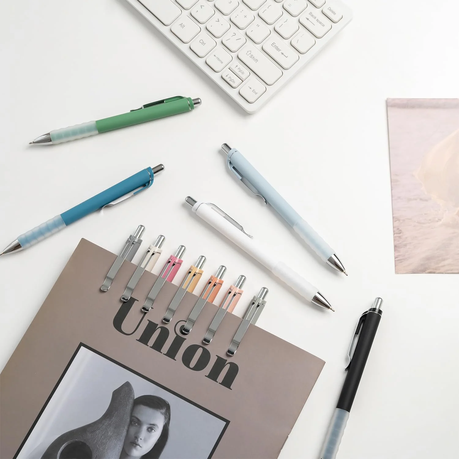 Linbsunne Ballpoint Pens Black Medium Point 1mm Pen with