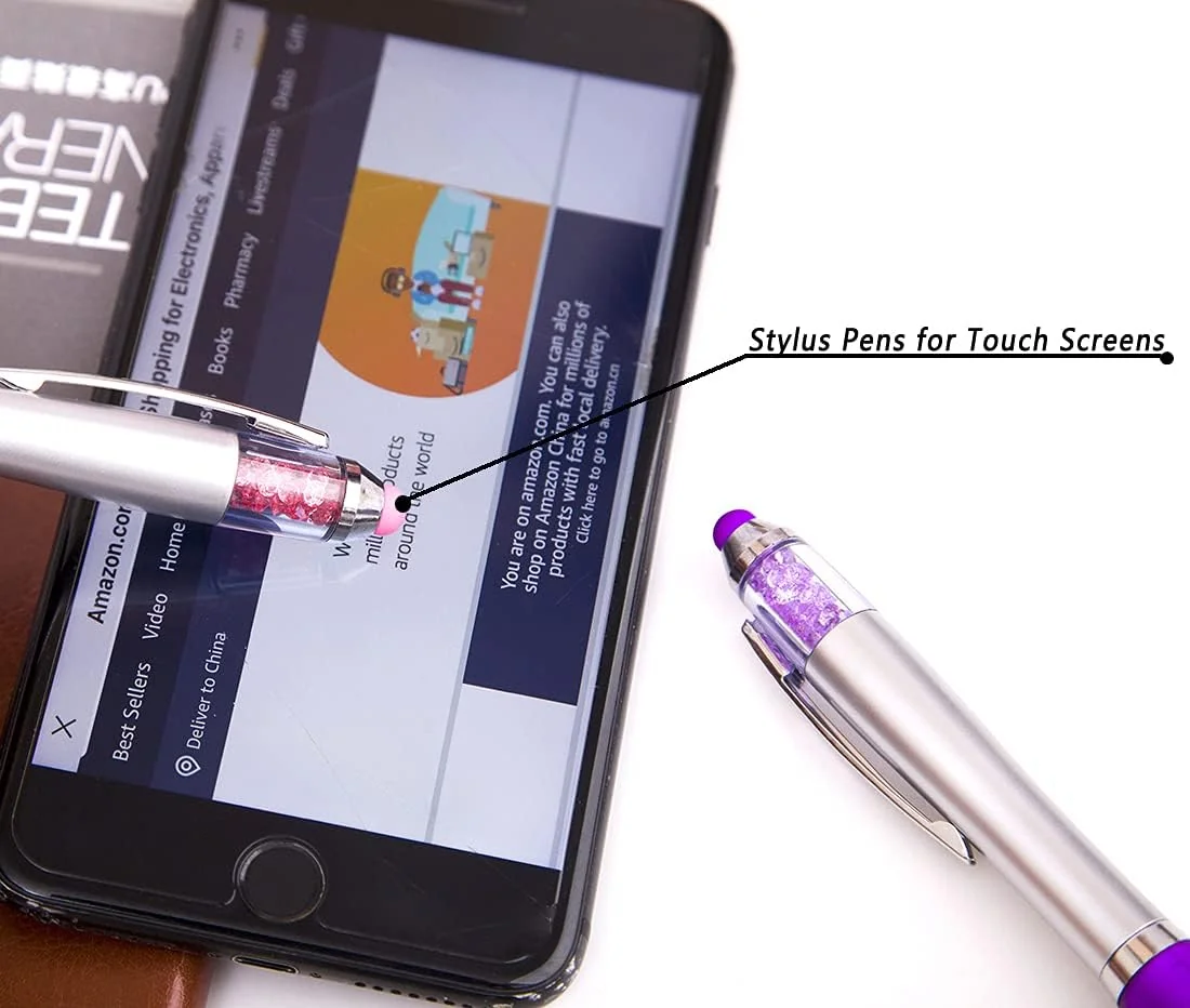 Linbsunne Stylus Pens 2-in-1 Ballpoint Pen 1.0mm Medium Point