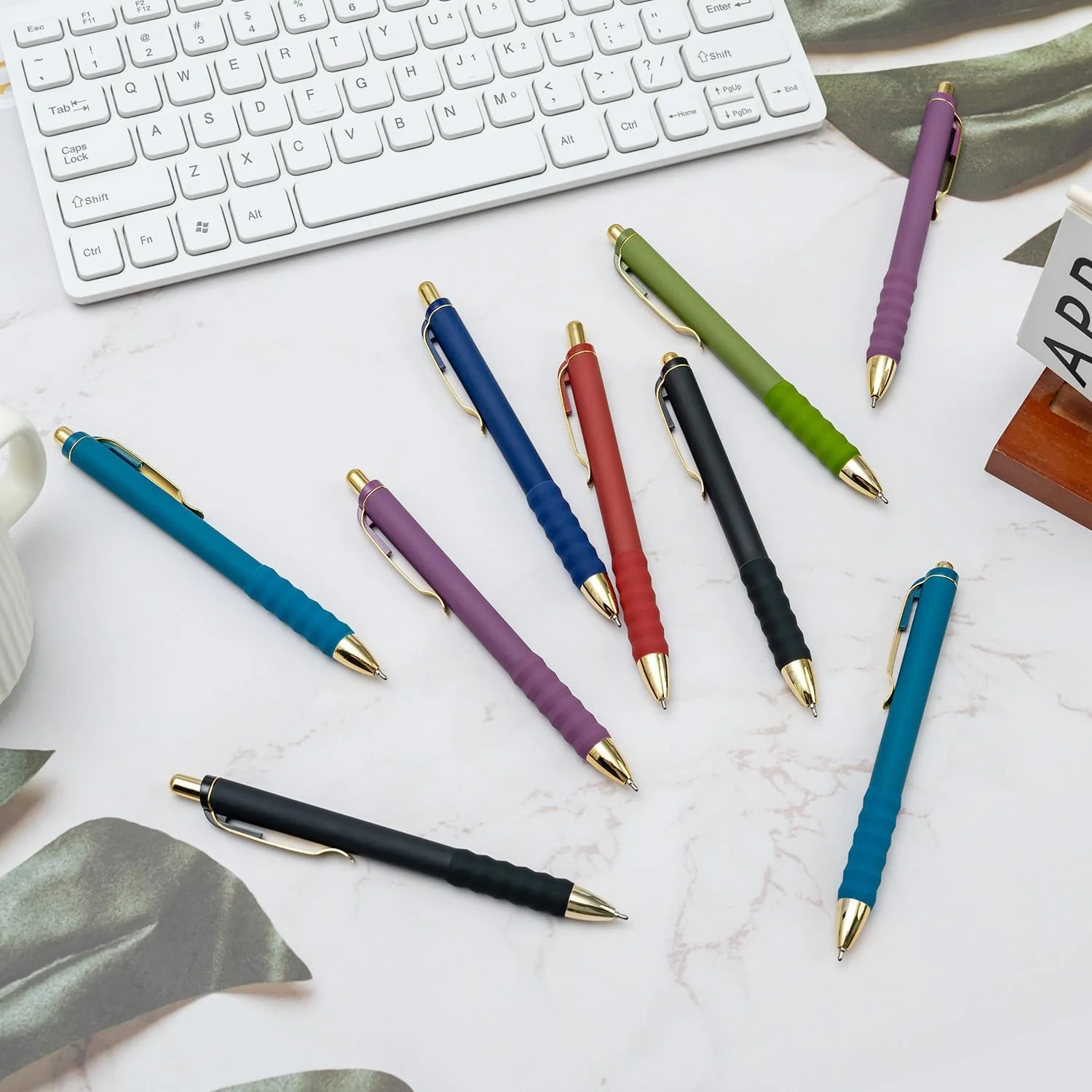 Linbsunne Ballpoint Pens Black Medium Point 1mm Pen with