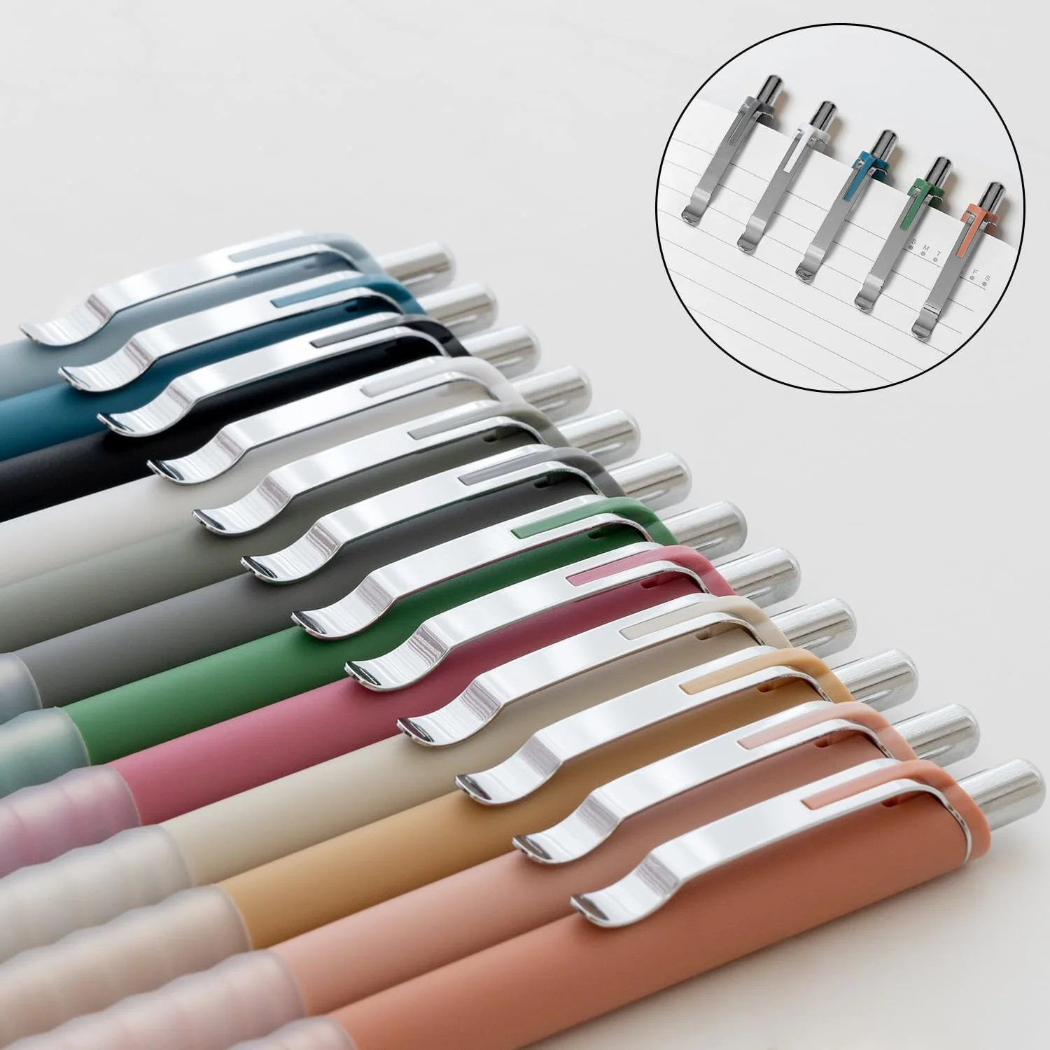 Linbsunne Ballpoint Pens Black Medium Point 1mm Pen with