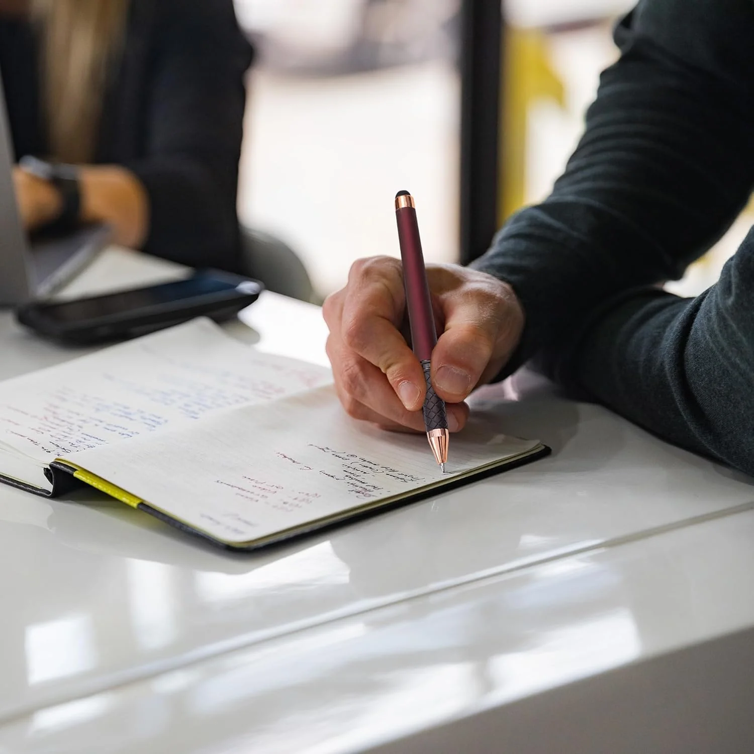 Linbsunne Black Gel Pens 0.7mm Medium Point Pen Office
