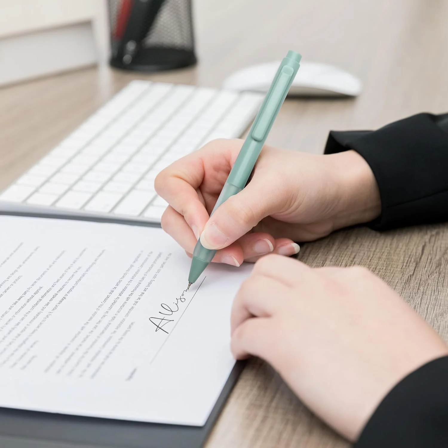 Linbsunne Ballpoint Pens - 0.7mm Fine Point Smooth Writing