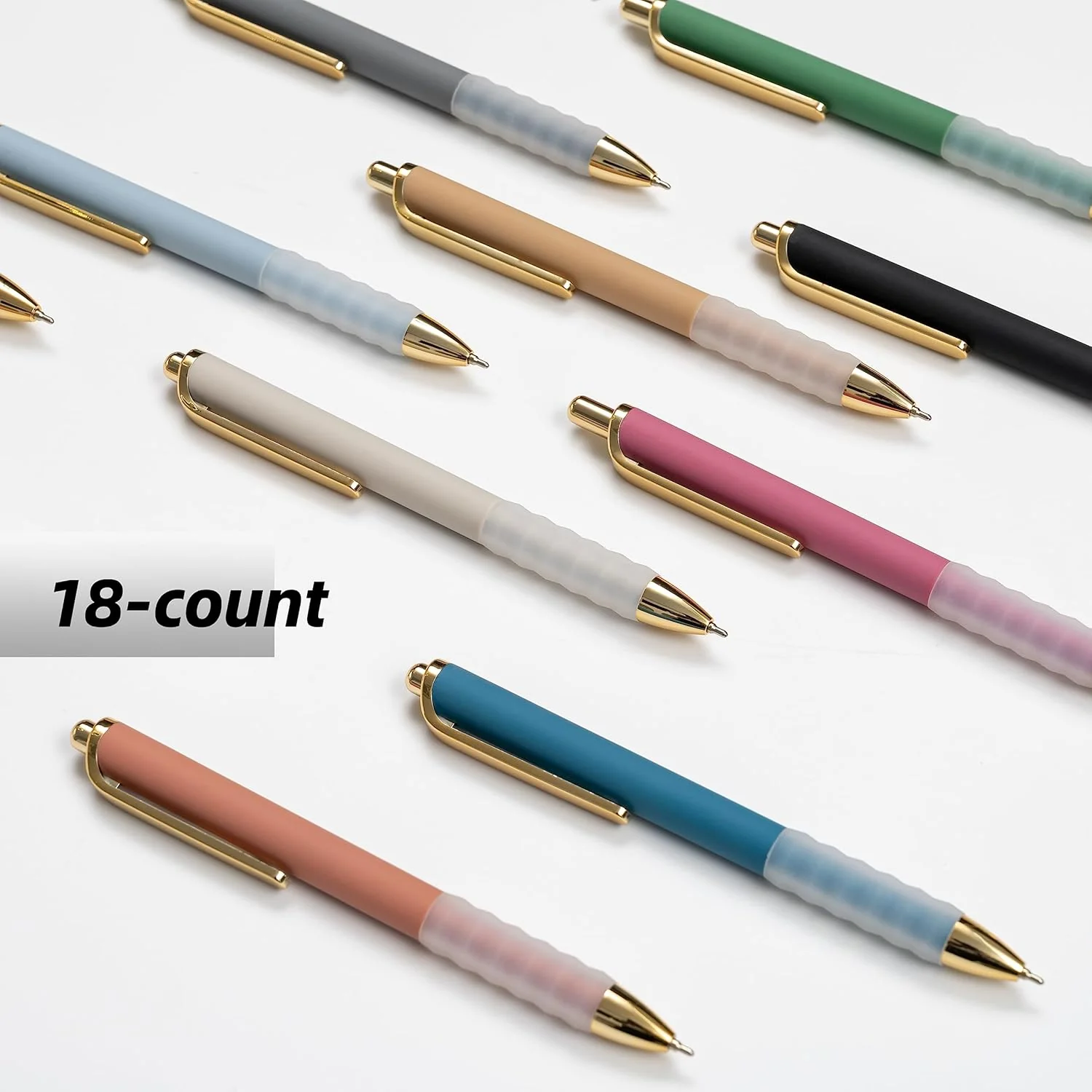 Linbsunne Ballpoint Pens Black Medium Point 1mm Pen with