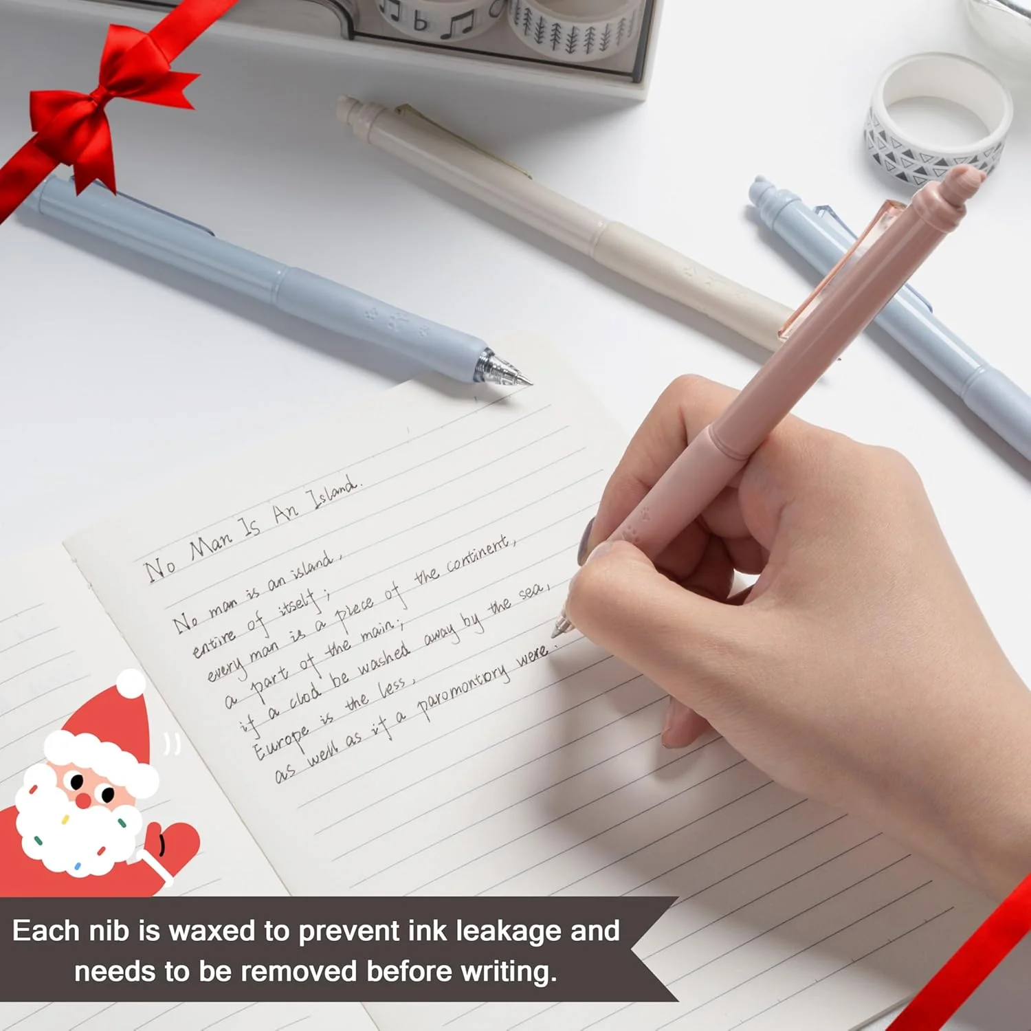 Linbsunne Erasable Pens 0.5mm Gel Ink Pens for School