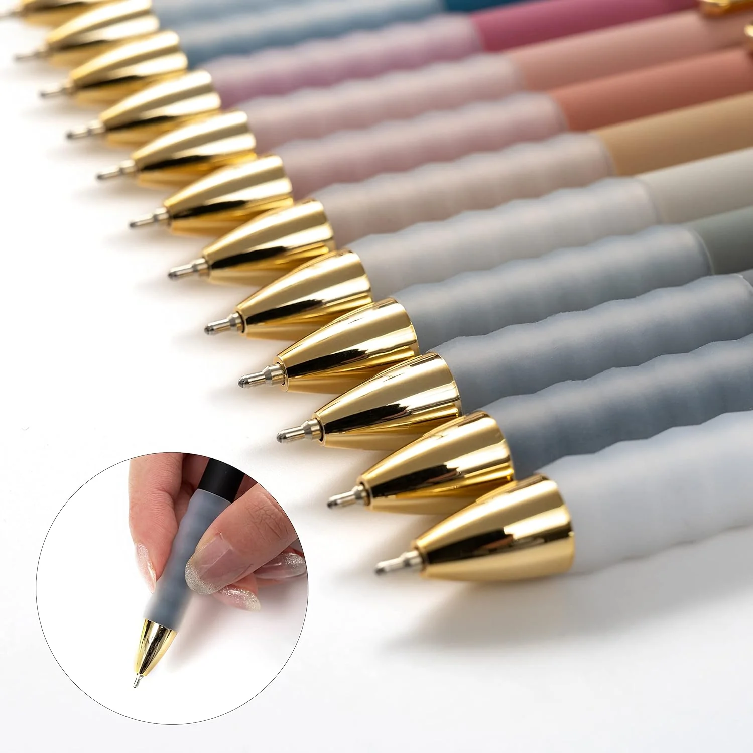 Linbsunne Ballpoint Pens Black Medium Point 1mm Pen with