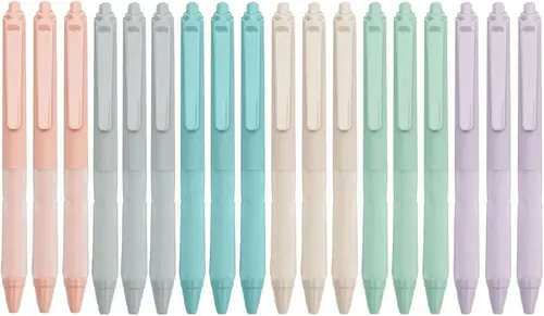 Linbsunne Retractable Ballpoint Pens 1.0 mm, 18 Pack