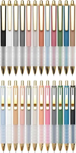 Linbsunne Ballpoint Pens 1.0 mm, 2 × 12 Pack