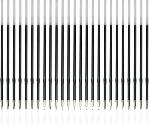 Linbsunne Ballpoint Refills 112 mm, Blue Ink, 50 Pack