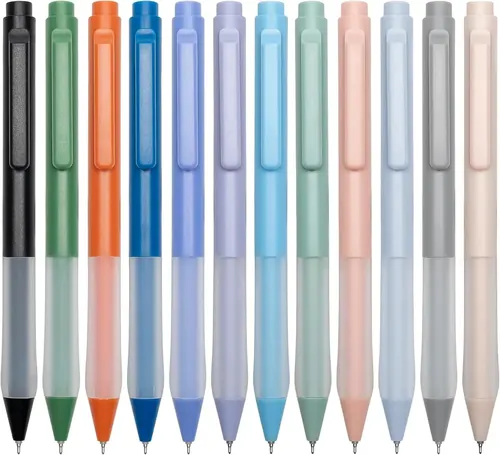 Linbsunne Ballpoint Pens 0.7 mm Fine Point, 12 Pack