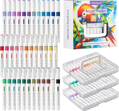 Linbsunne Paint Markers, 36 Colours